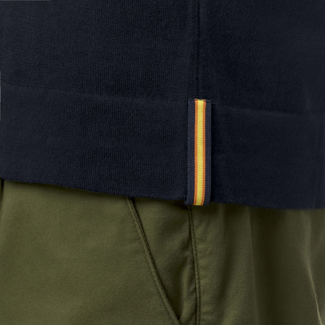 Camisa Polo Clásica de Algodón Azul Profundo para Hombre main