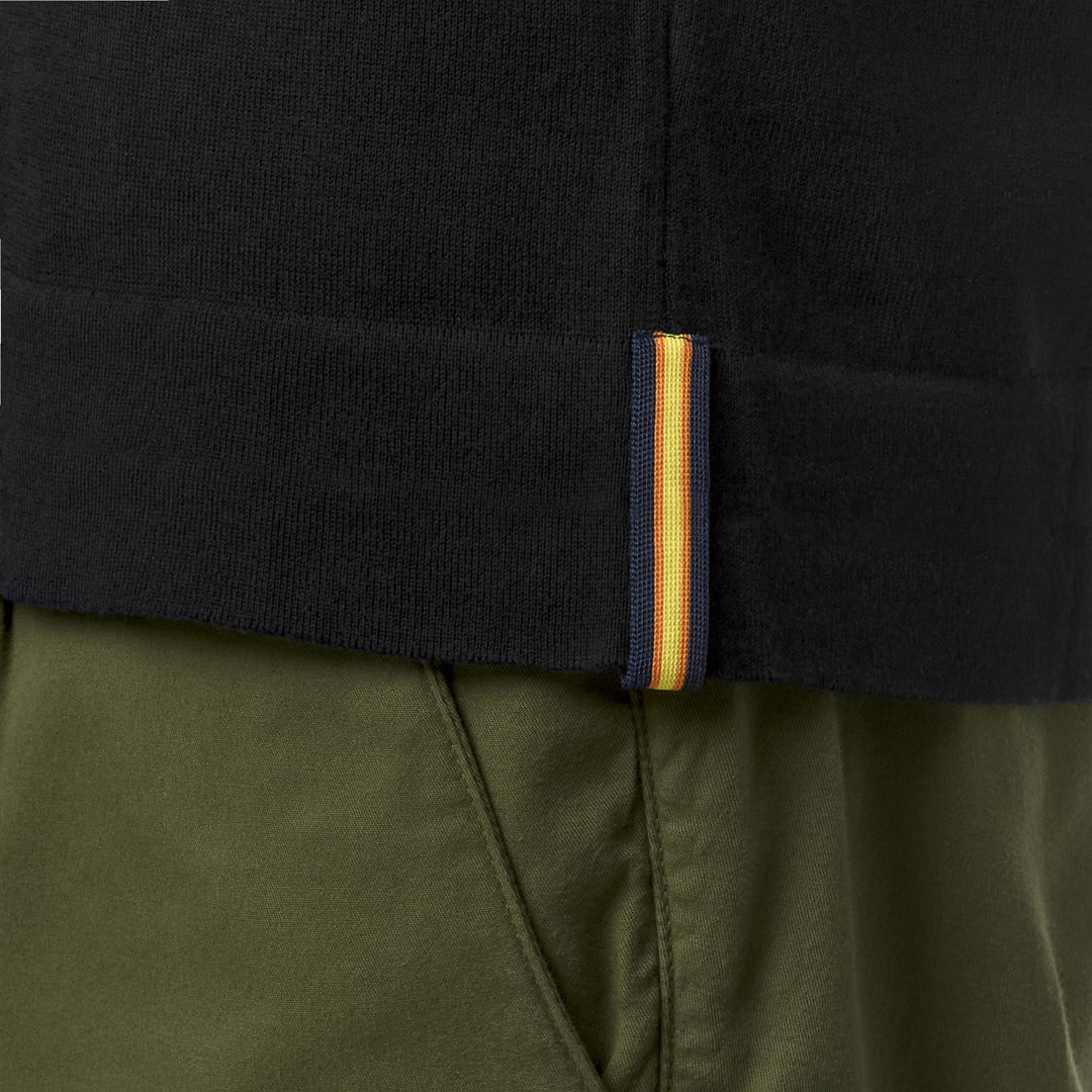 Polo Classica Tricot Nera e Grigia Uomo per Uso Cittadino main