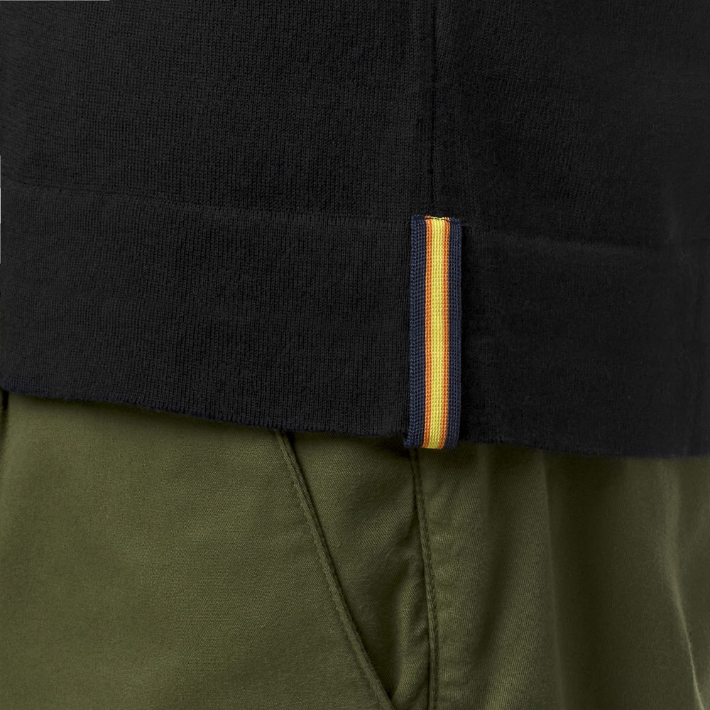 Polo Classica Tricot Nera e Grigia Uomo per Uso Cittadino 02