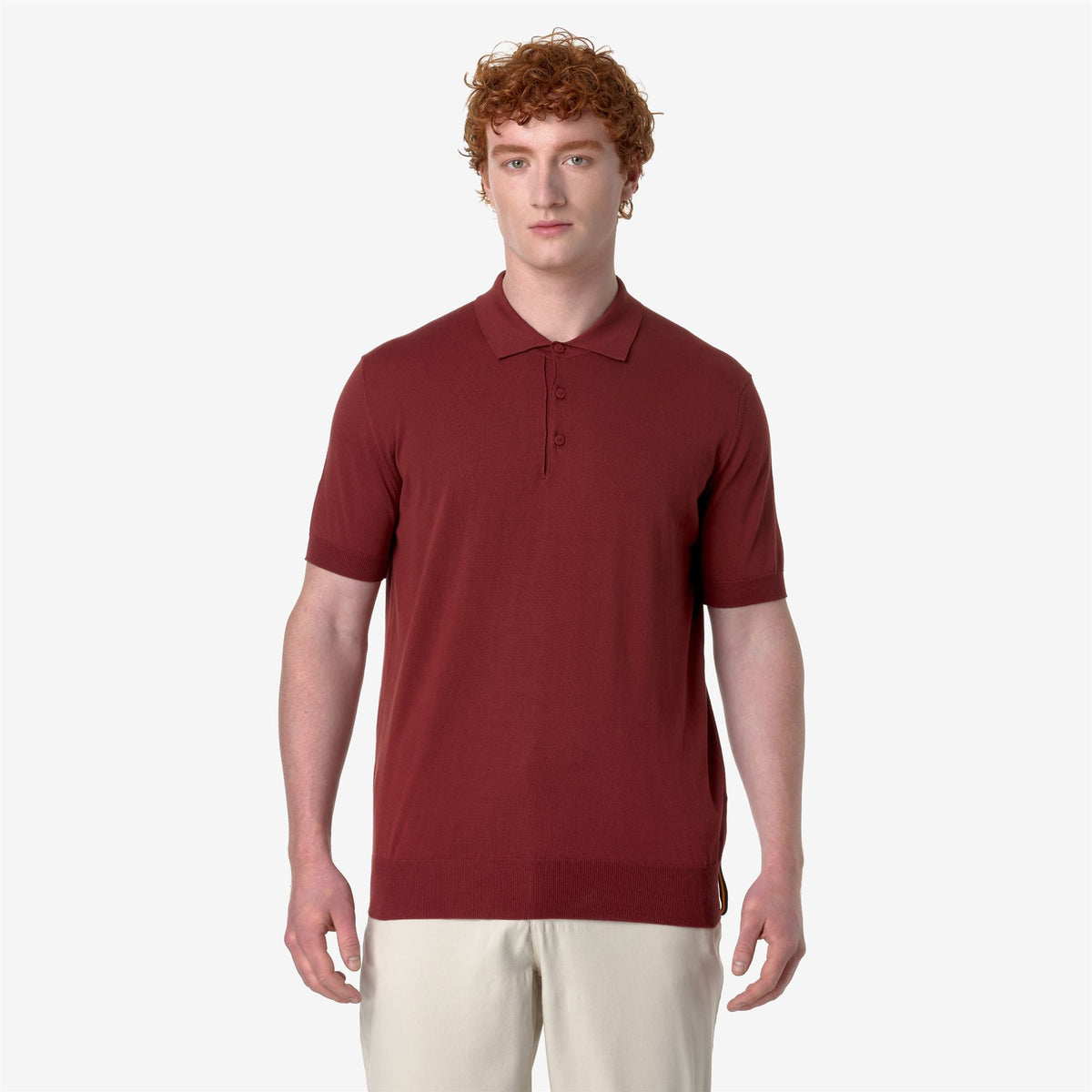 Knitwear_MAN_PLEYNE_Polo_Brown Fiery - Commercial 4