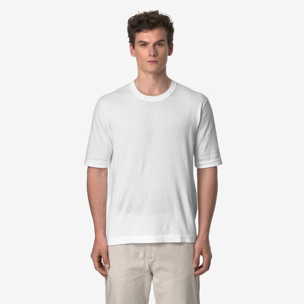 Grey White Men's Cotton Knit Pullover for City Wear 02