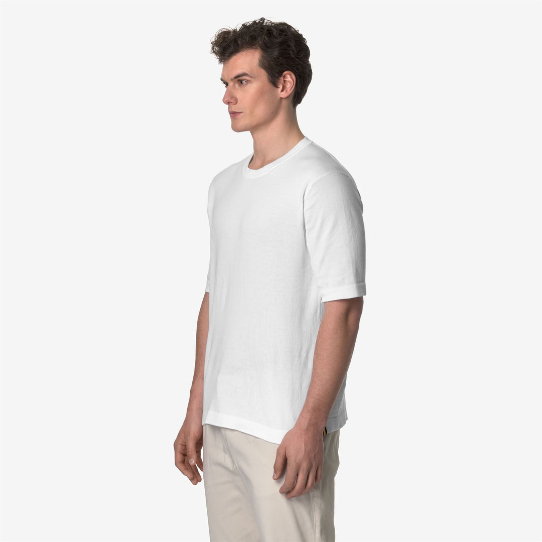 Grey White Men's Cotton Knit Pullover for City Wear main