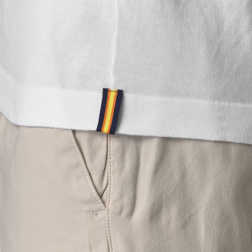 Pullover in Cotone Grigio Bianco Uomo per Uso Cittadino 02