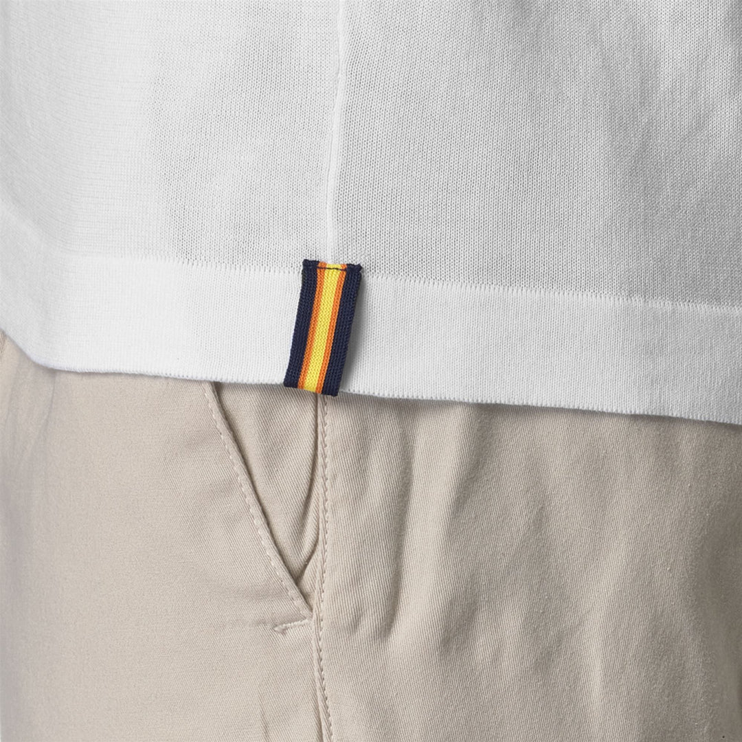 Pullover in Cotone Grigio Bianco Uomo per Uso Cittadino main