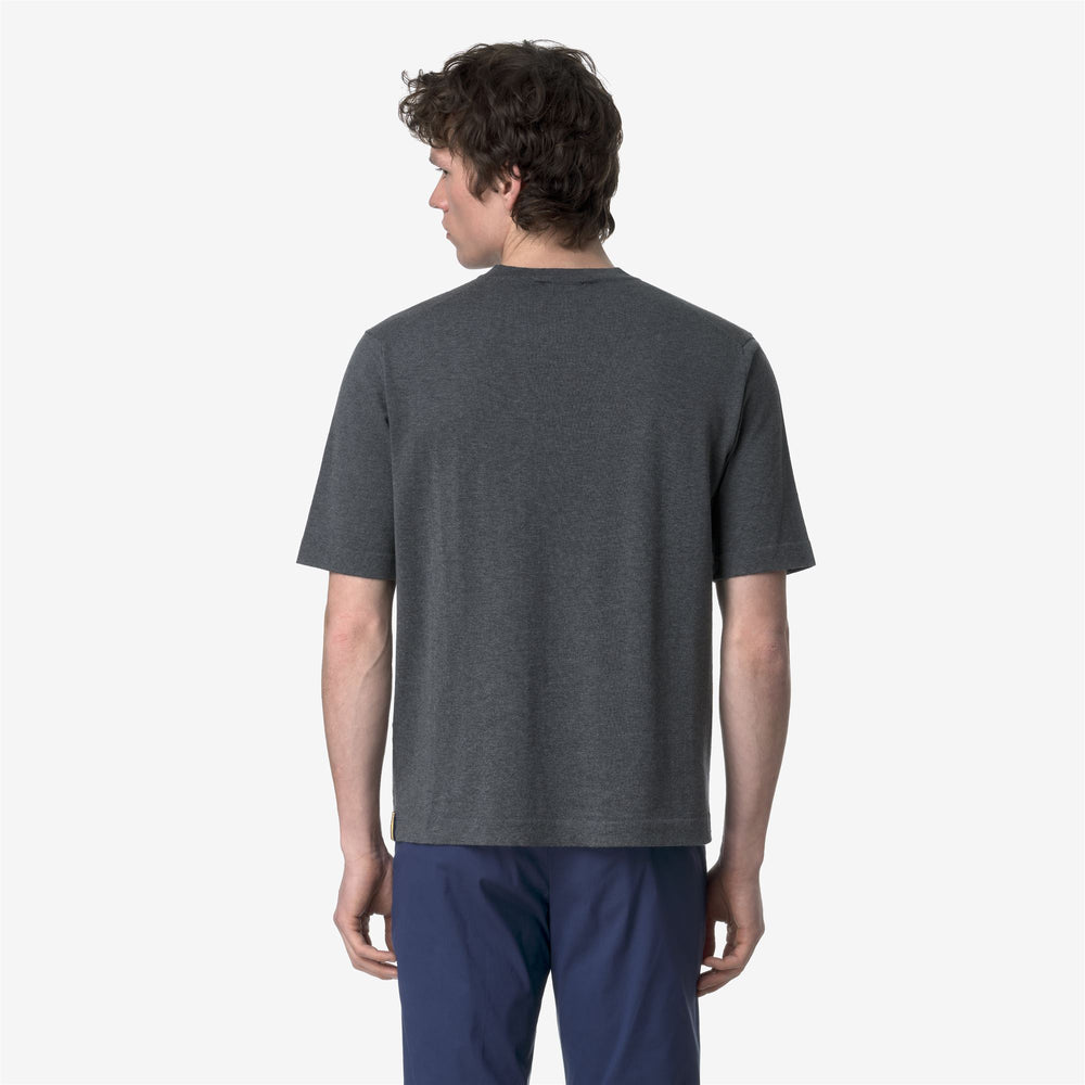 Grey Men's Cotton Crew Neck Pullover for City Wear 02