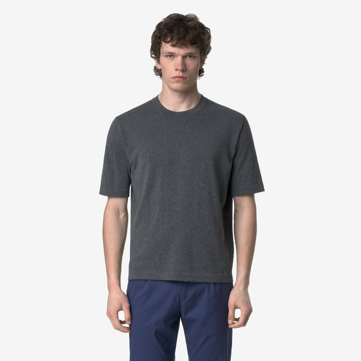Grey Men's Cotton Crew Neck Pullover for City Wear 1