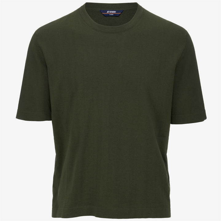 Maglione in Cotone Verde Marrone Uomo per Uso Cittadino 1