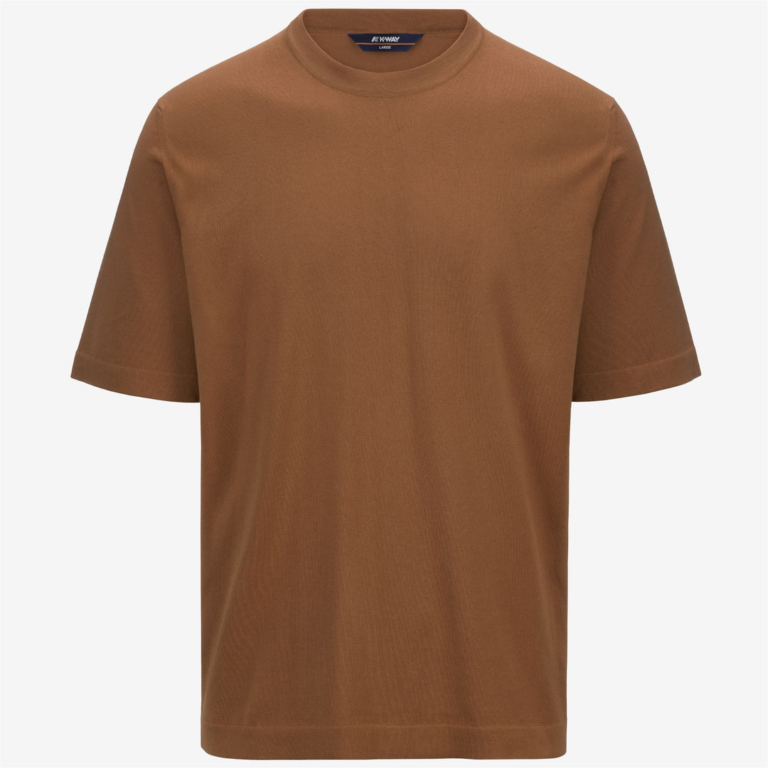 Brown Orange Men's Knitwear Crew Neck Pullover Sweater main
