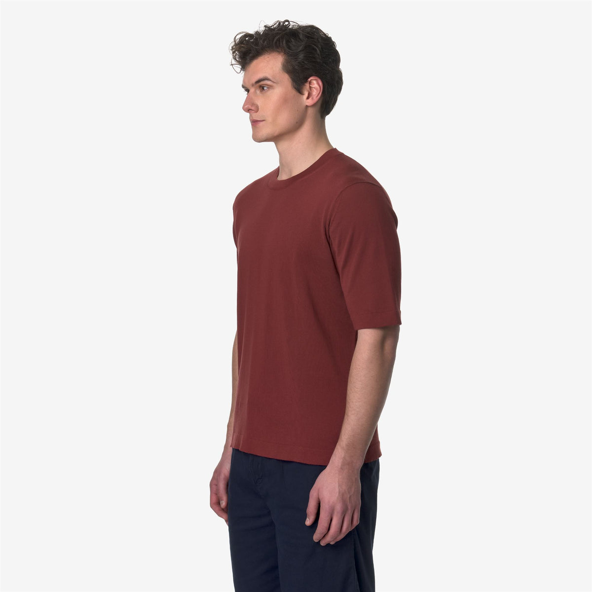 Knitwear_MAN_COMBE_Pull Over_Brown Fiery - Commercial 5