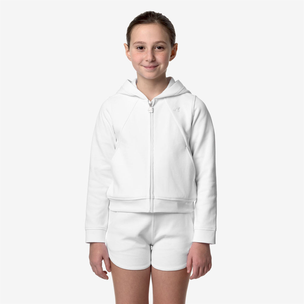 Fleece_GIRL_P. RENA INTERLOCK_Jacket_White - Commercial 4