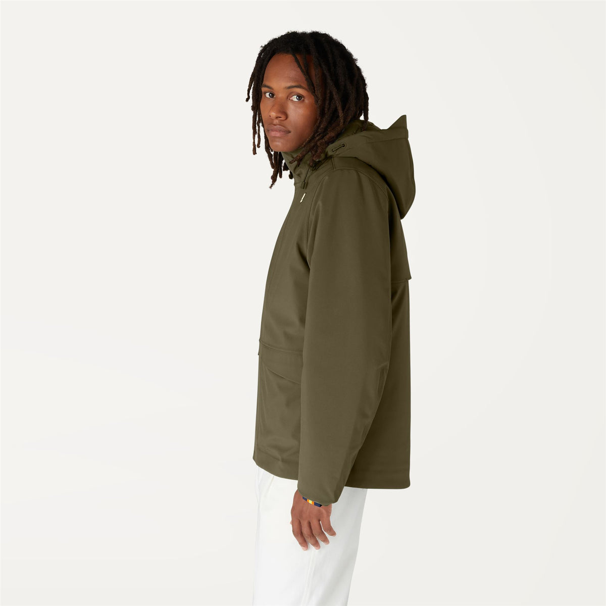 Jackets_Man_JACKEL BONDED PADDED_Short_GREEN BLACKISH - Commercial 5