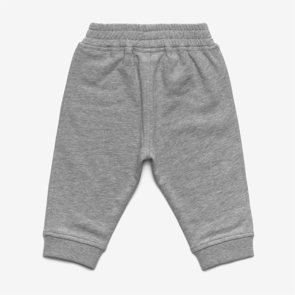 Pants Kid unisex E. MICK FLEECE Sport Trousers GREY MEL Dressed Front (jpg Rgb)	
