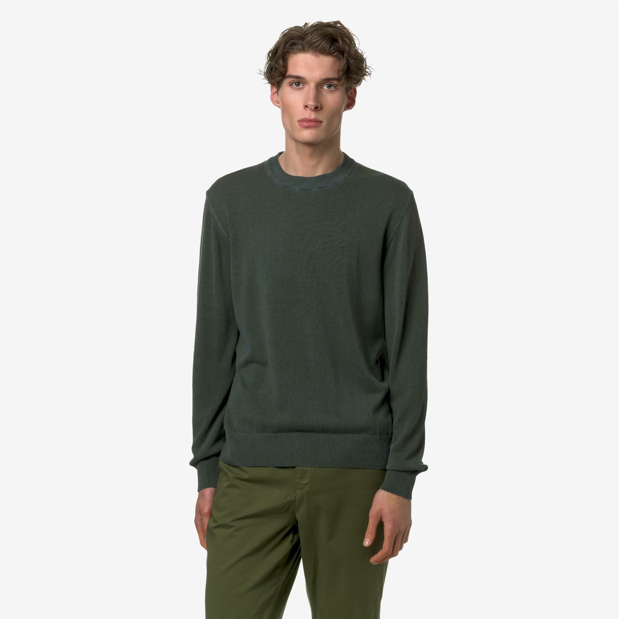 Knitwear_Man_BROU_Pull Over_Green A-Blue I - Commercial 4