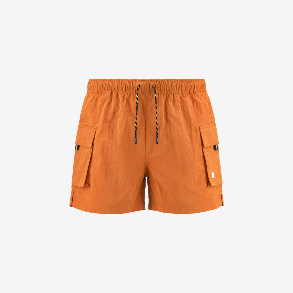 Bathing Suits_Man_MELLOW MINI RIPSTOP_Swimming Trunks_Orange Md - Commercial 1