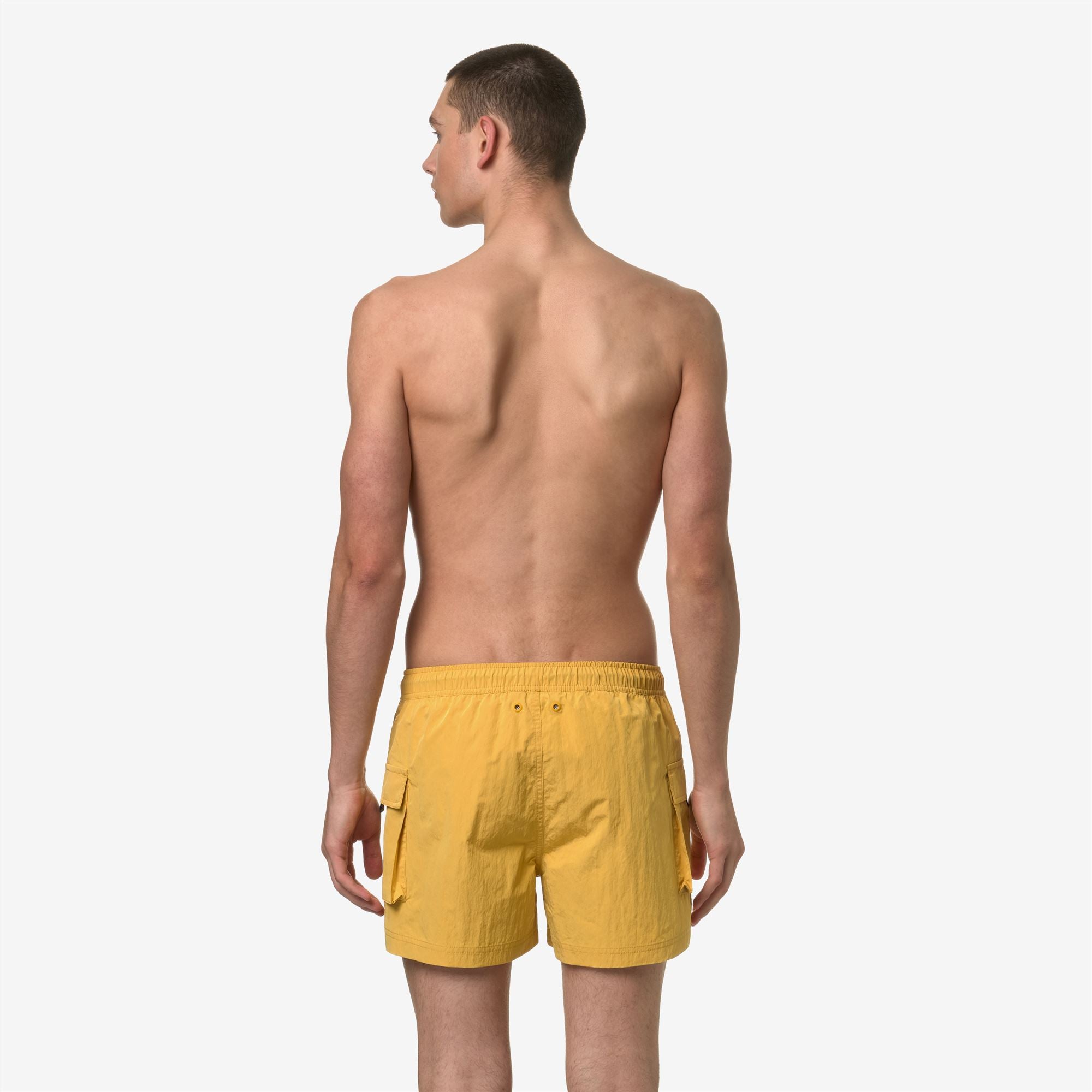 Bathing Suits_Man_MELLOW MINI RIPSTOP_Swimming Trunks_Yellow Mimosa - Commercial 6
