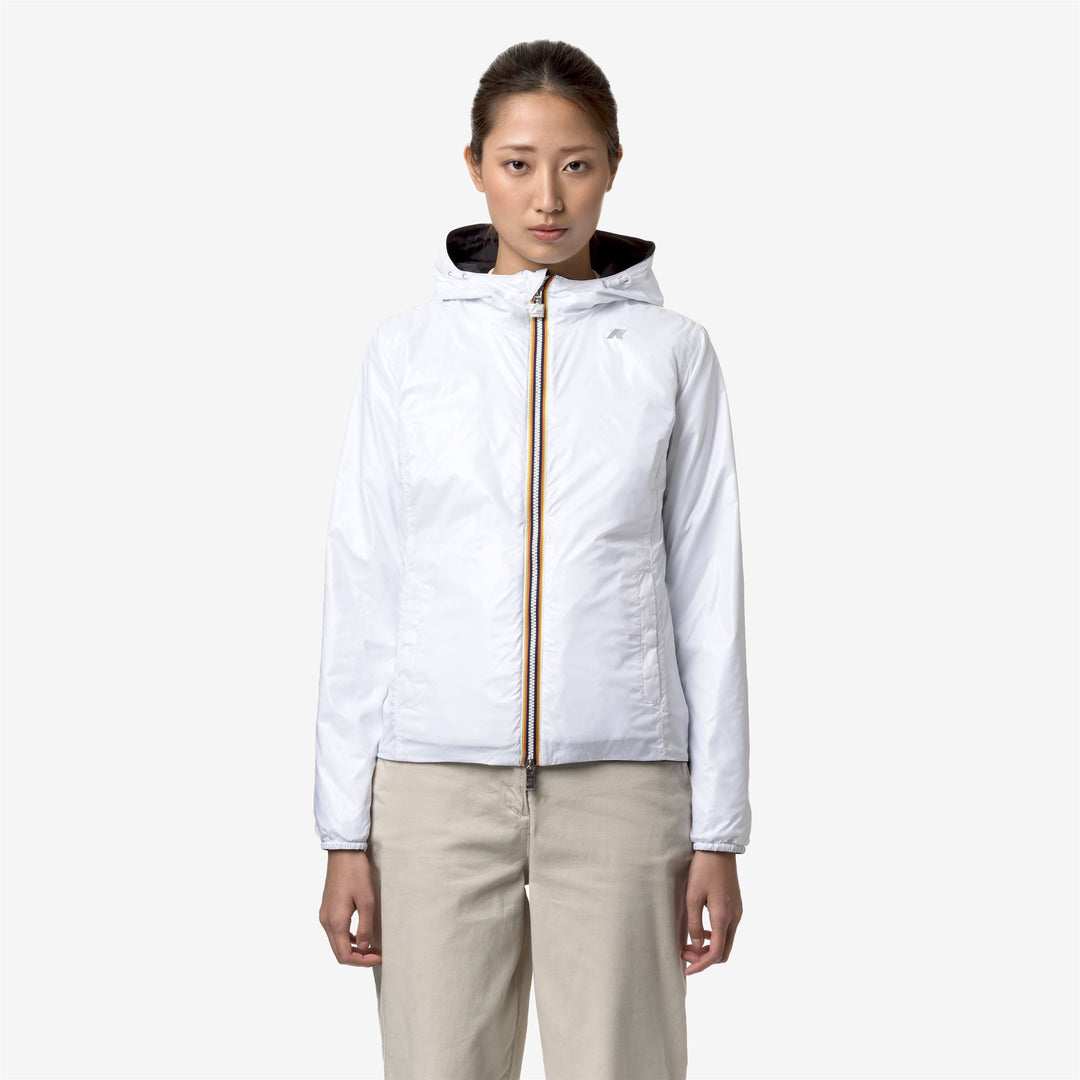 Giacca Corto Impermeabile Donna Reversibile Nero Grigio main