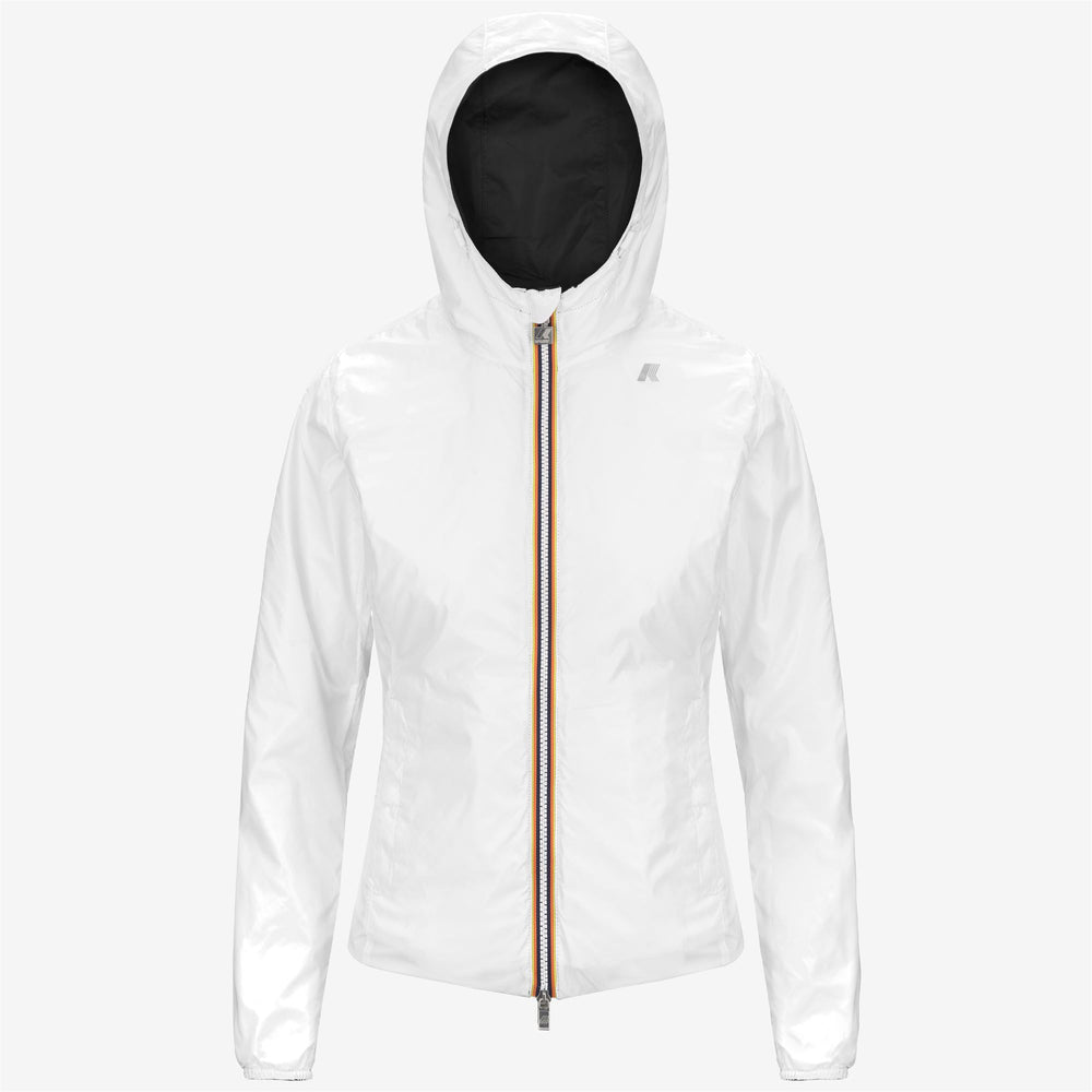 Giacca Corto Impermeabile Donna Reversibile Nero Grigio 02