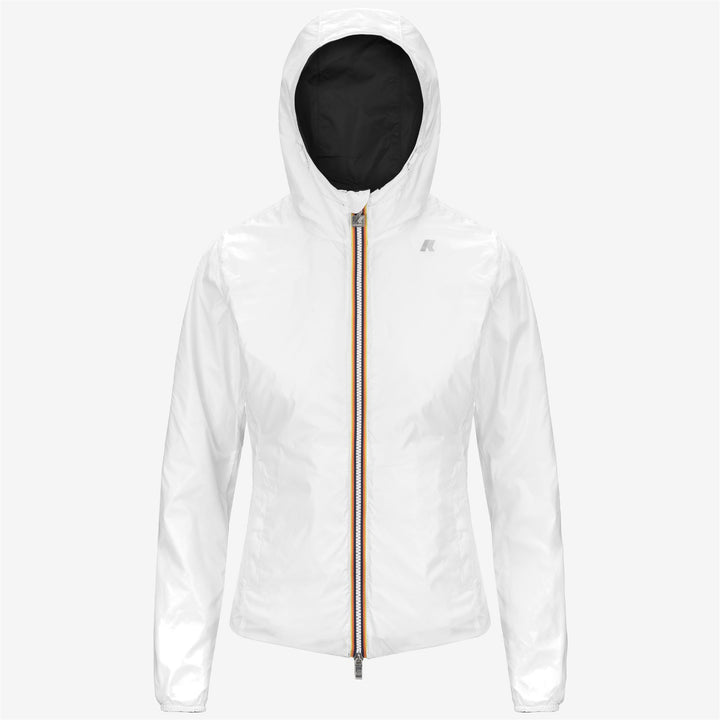 Giacca Corto Impermeabile Donna Reversibile Nero Grigio 2