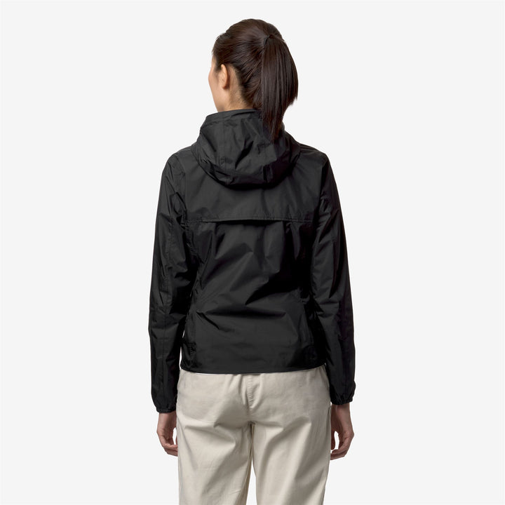 Giacca Corto Impermeabile Donna Reversibile Nero Grigio 6