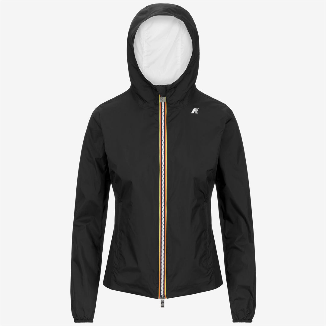 Giacca Corto Impermeabile Donna Reversibile Nero Grigio 01