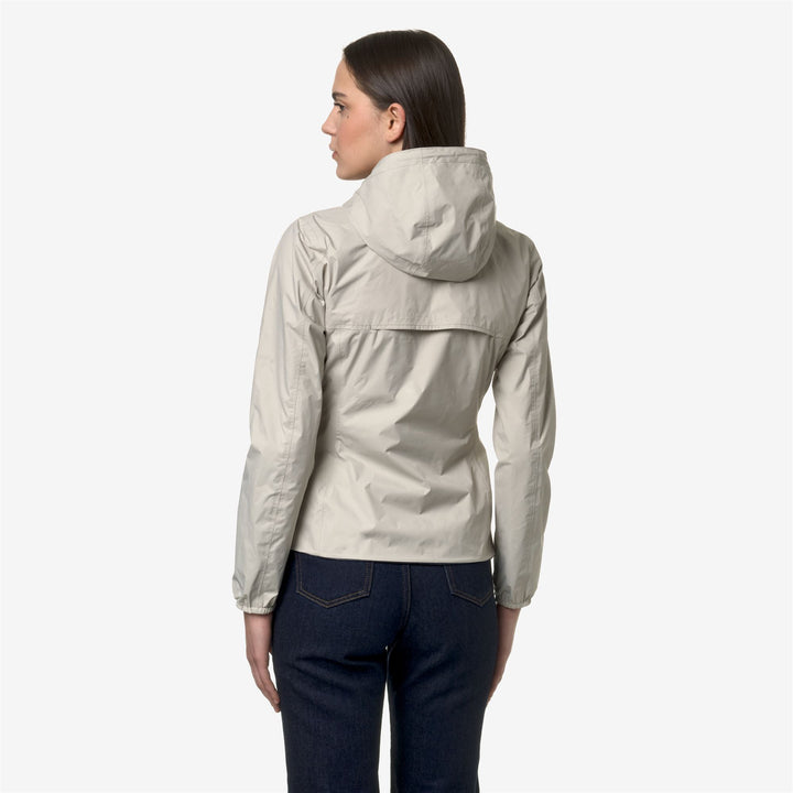 Giacca Corto Impermeabile Reversibile Donna Blu Beige 6