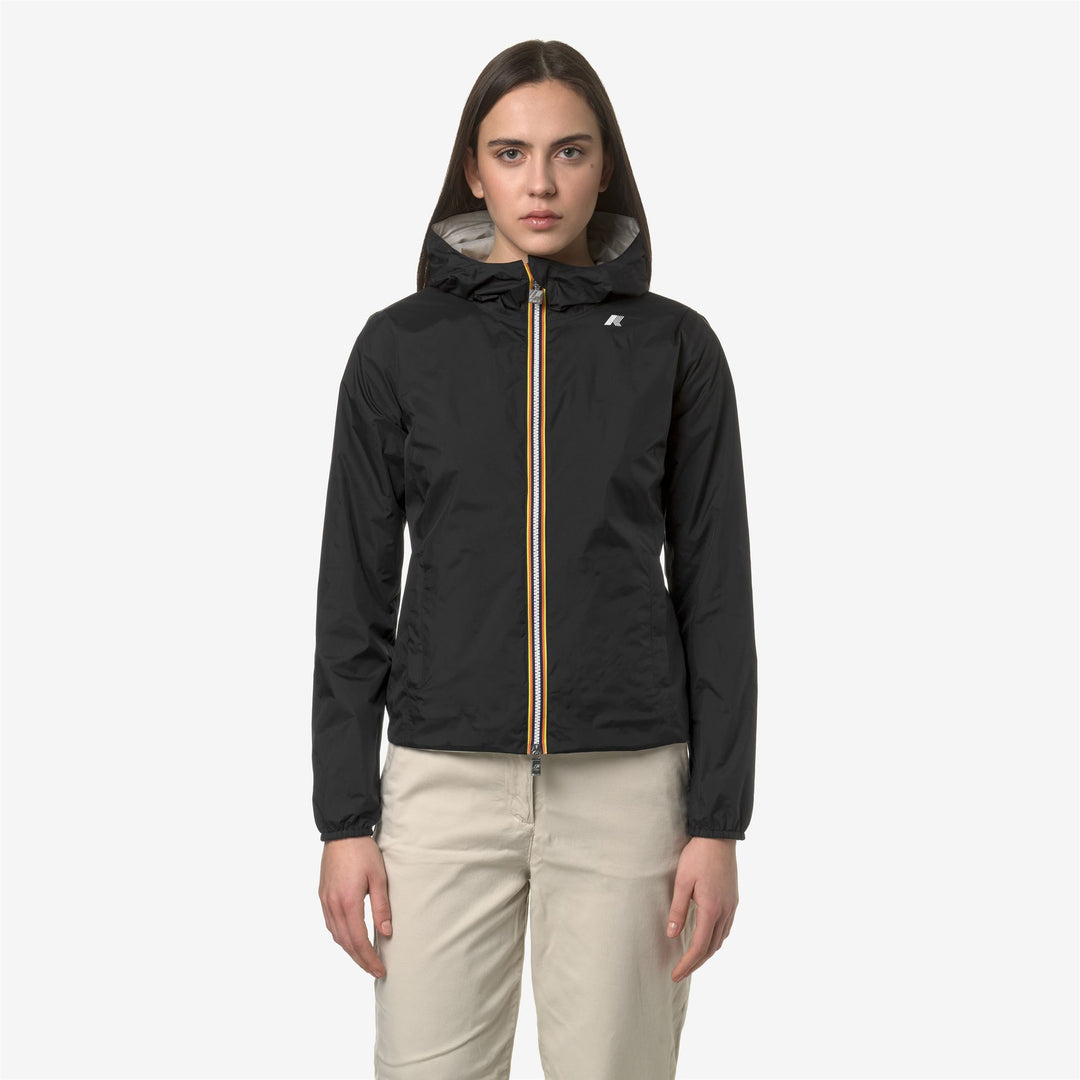 Beige grey Women's Reversible Waterproof Short Jacket 01
