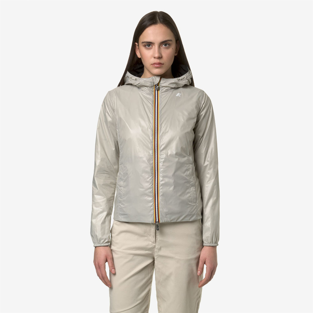 Jackets_WOMAN_LILY PLUS.2 DOUBLE_Short_Black P-Beige Lt - Commercial 7