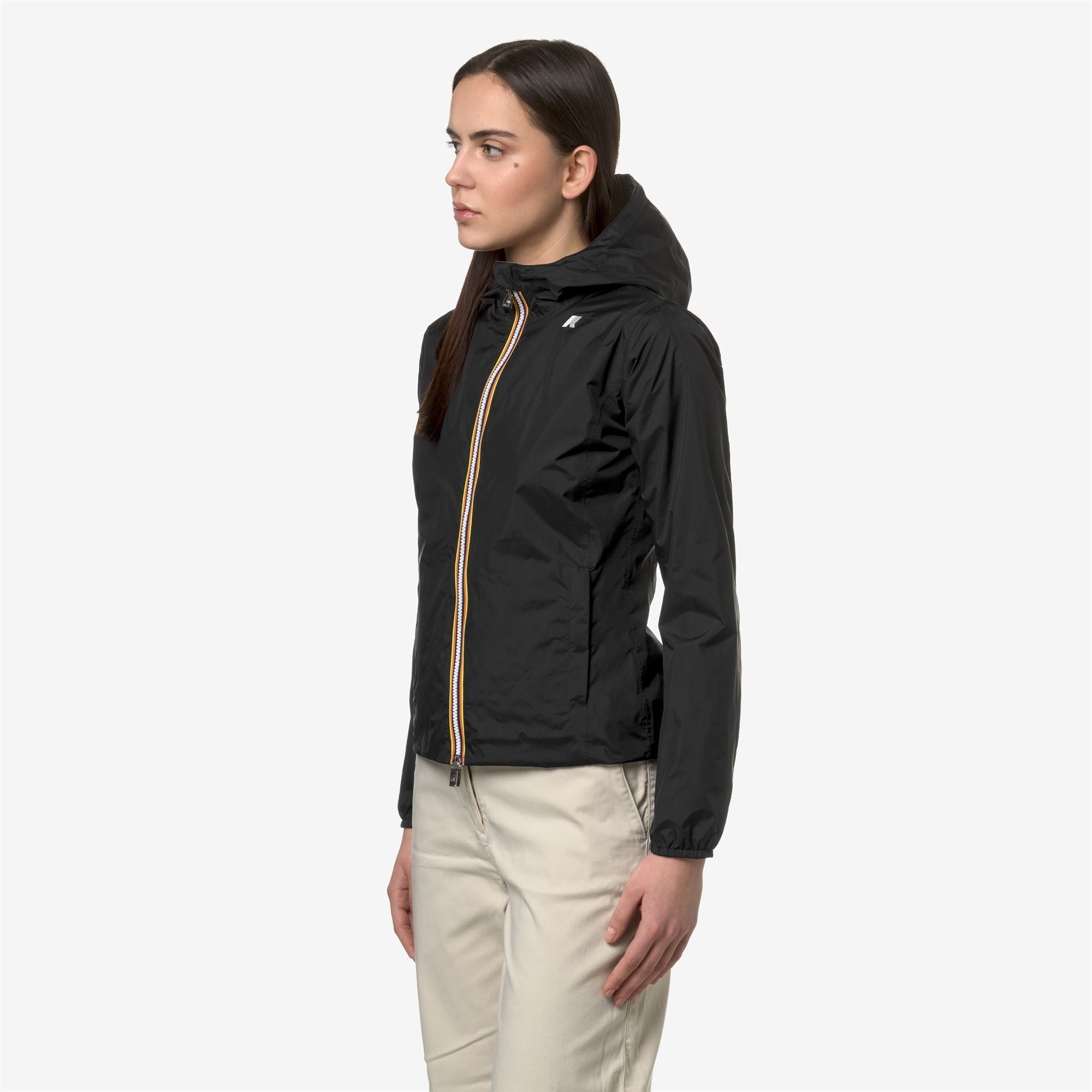 Jackets_WOMAN_LILY PLUS.2 DOUBLE_Short_Black P-Beige Lt - Commercial 5