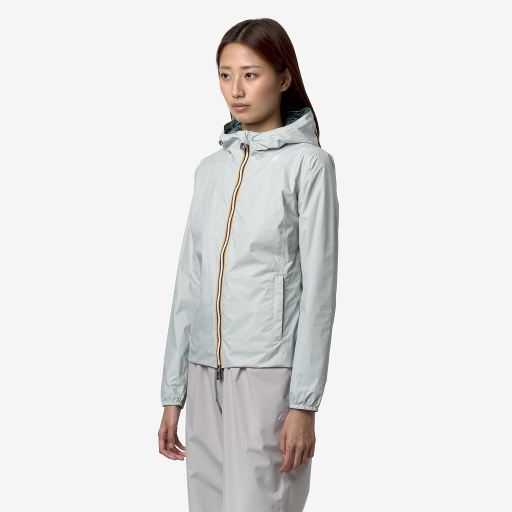 Jackets_Woman_LILY PLUS.2 DOUBLE_Short_Grey S-Green P - Commercial 5