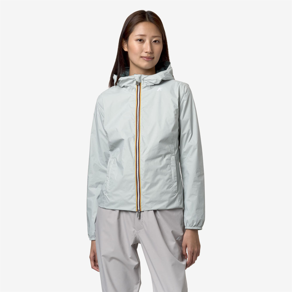 Jackets_Woman_LILY PLUS.2 DOUBLE_Short_Grey S-Green P - Commercial 4