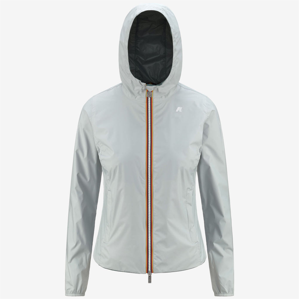 Jackets_Woman_LILY PLUS.2 DOUBLE_Short_Grey S-Green P - Commercial 1