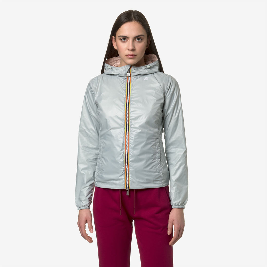 Giacca slim fit reversibile arancione da donna main