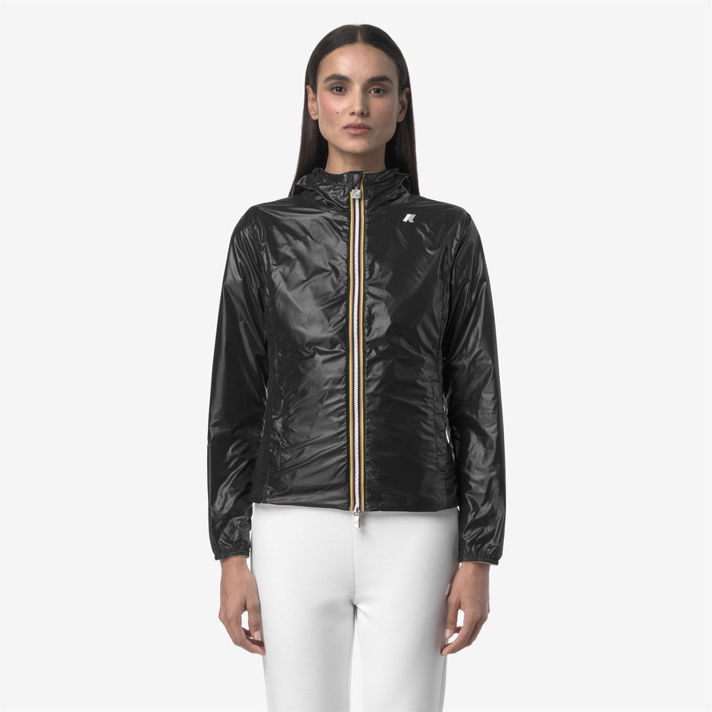 Grey Black Women's Reversible Waterproof Slim Fit Jacket 02