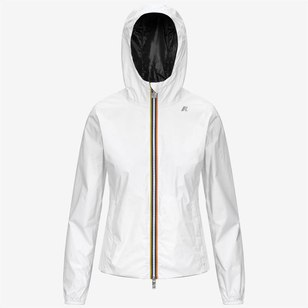 Cloveru Jackets 白 New Fashion Solid Color V-Neck Zipper Bomber Jacket: Unisex