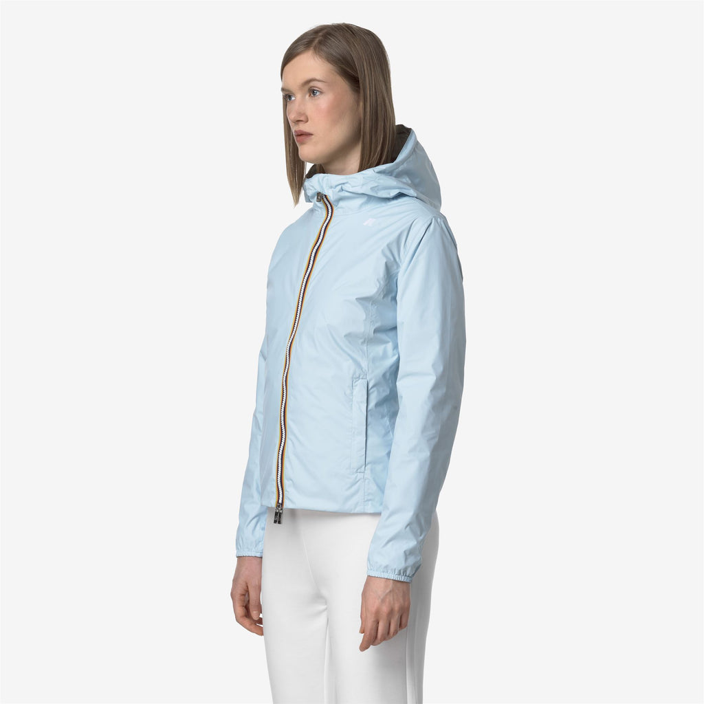 Jackets_WOMAN_LILY PLUS.2 DOUBLE_Short_Blue Baby - BEIGE LT - Commercial 5