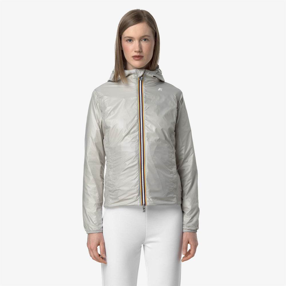 Blue Beige Women's Reversible Slim Fit Waterproof Jacket 02