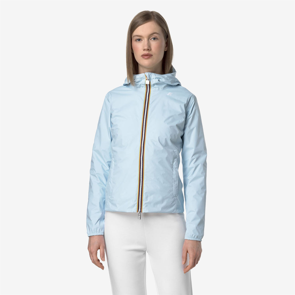 Jackets_WOMAN_LILY PLUS.2 DOUBLE_Short_Blue Baby - BEIGE LT - Commercial 4