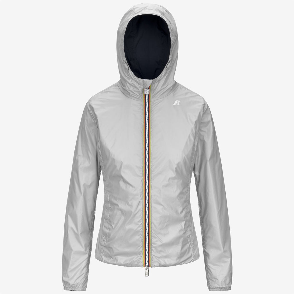 Jackets_WOMAN_LILY PLUS.2 DOUBLE_Short_Blue Depth - Grey - Commercial 2