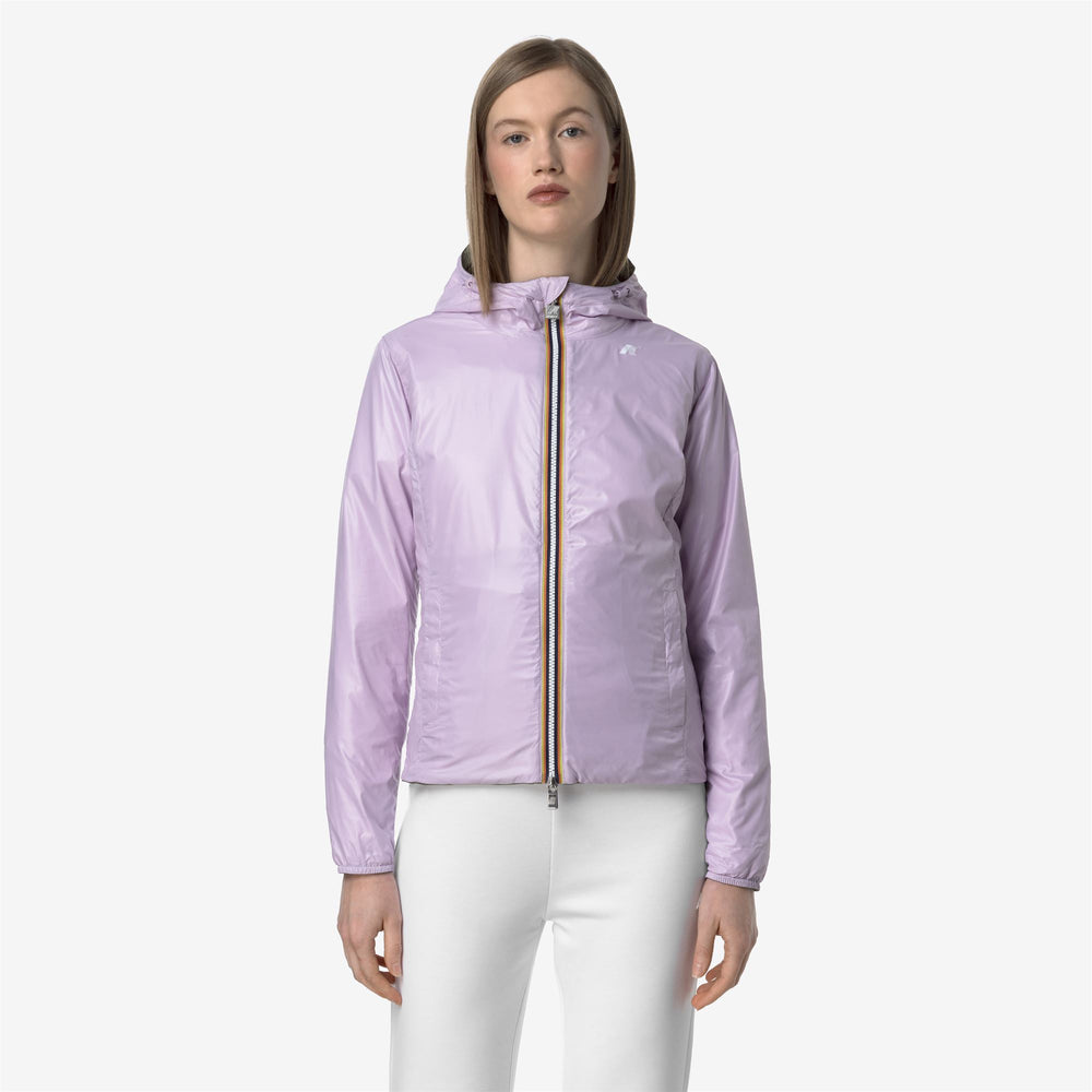 Green Violet Women's Reversible Short Jacket with Packable Design 02