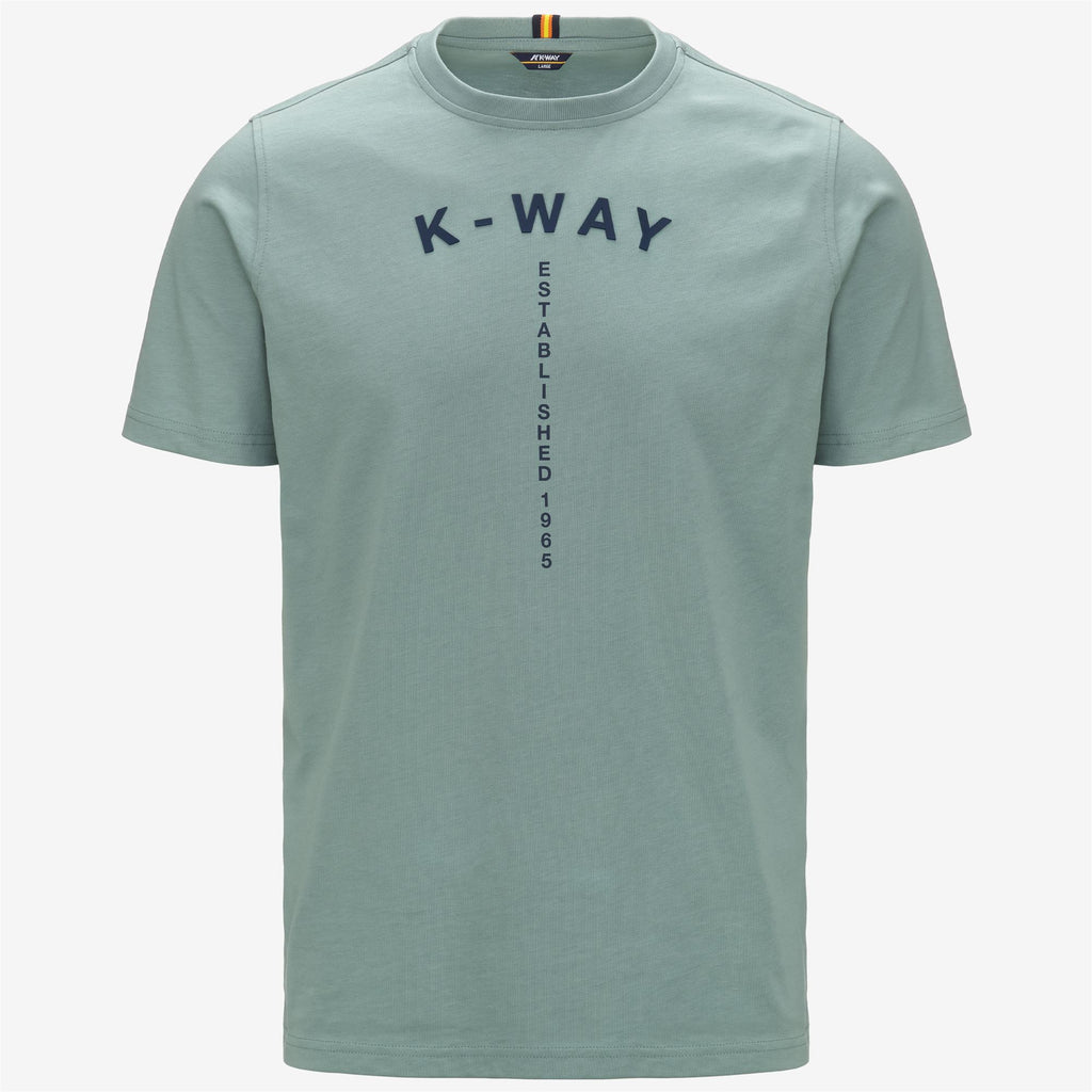 T-Shirts & Top_Man_ODOM TYPO EST._T-Shirt_Green Mold - Commercial 1
