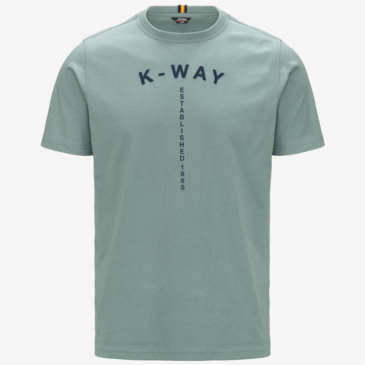 T-Shirts & Top_Man_ODOM TYPO EST._T-Shirt_Green Mold - Commercial 1