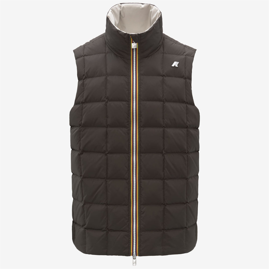 Chaqueta corta acolchada reversible beige para hombre main