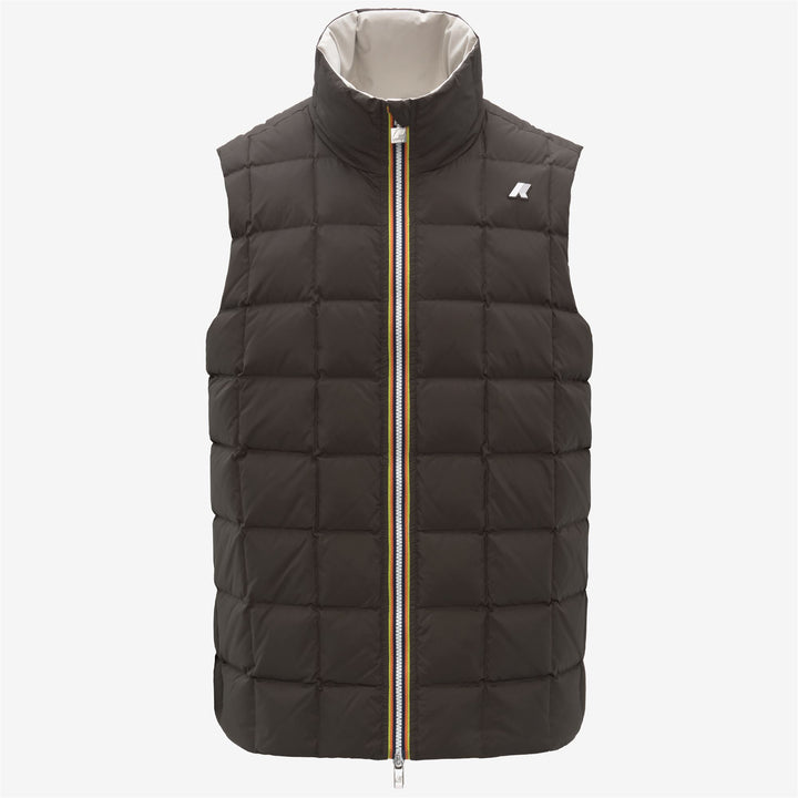 Chaqueta corta acolchada reversible beige para hombre 2