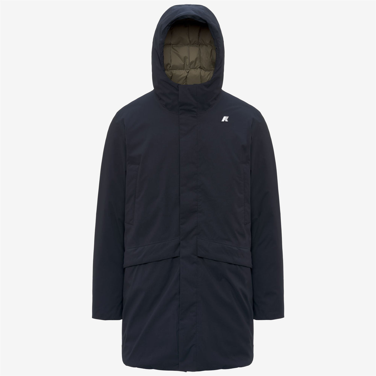 Jackets_Man_JARNO ST THERMO_3/4 Length_Blue Depth - Green Army - Commercial 7