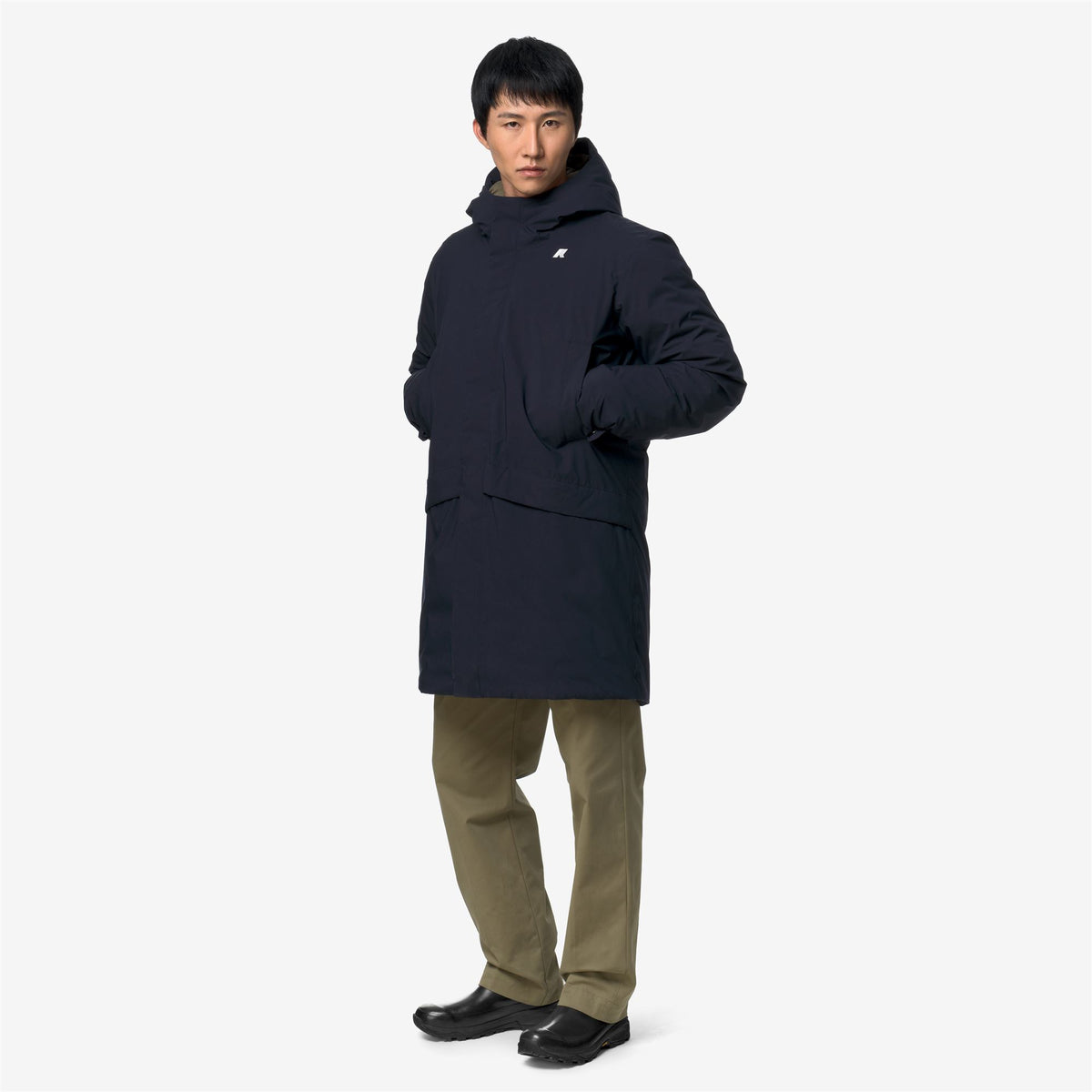 Jackets_Man_JARNO ST THERMO_3/4 Length_Blue Depth - Green Army - Commercial 7