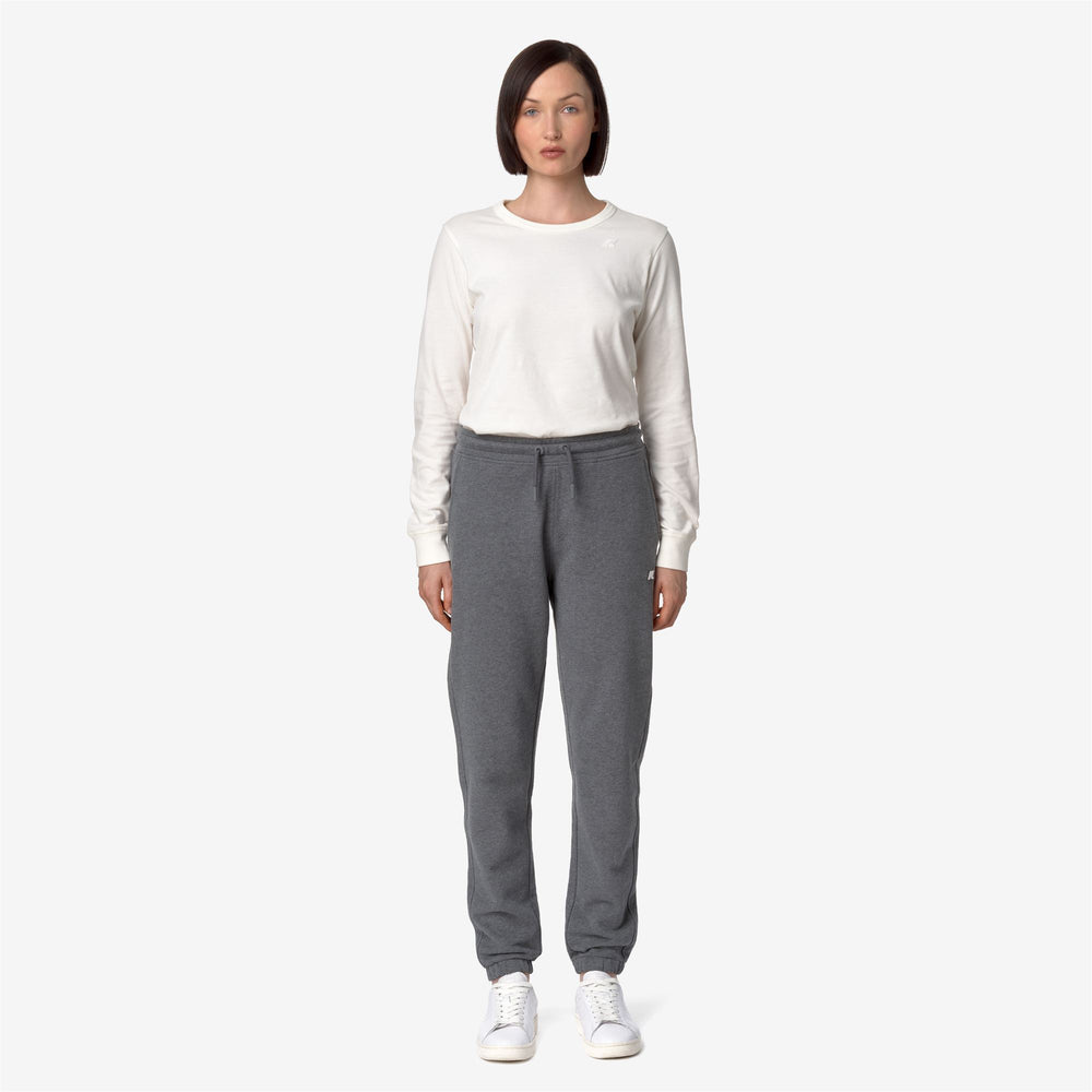 Grey Women's Fleece Sport Trousers for Leisure and Comfort 02