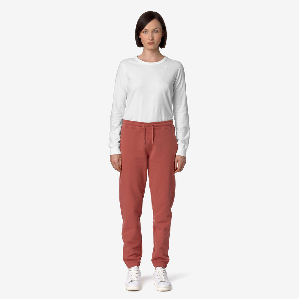 Pants_WOMAN_GINEVRETTE FLEECE PEACH_Sport Trousers_Pink Cedar - Commercial 4