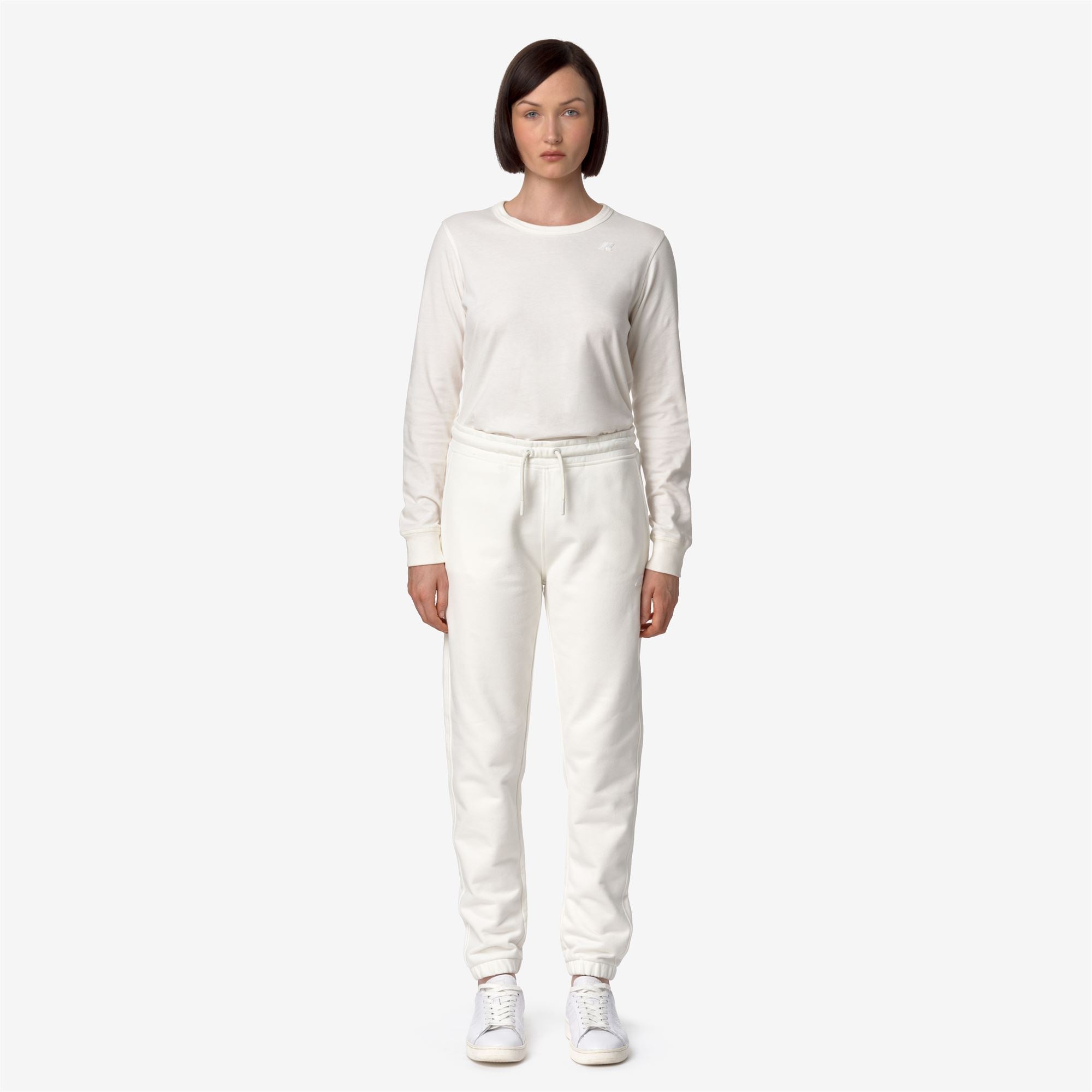 Pants_WOMAN_GINEVRETTE FLEECE PEACH_Sport Trousers_White Gardenia - Commercial 4