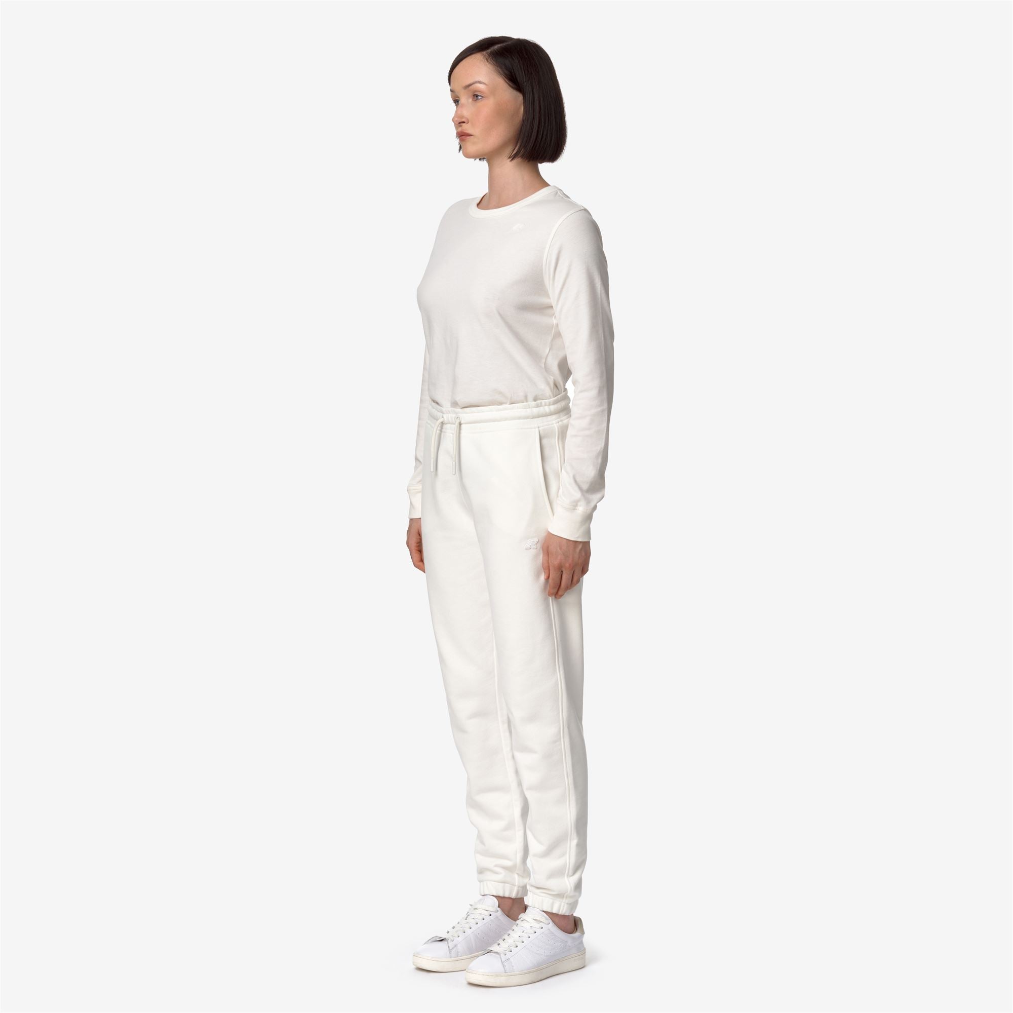 Pants_WOMAN_GINEVRETTE FLEECE PEACH_Sport Trousers_White Gardenia - Commercial 5