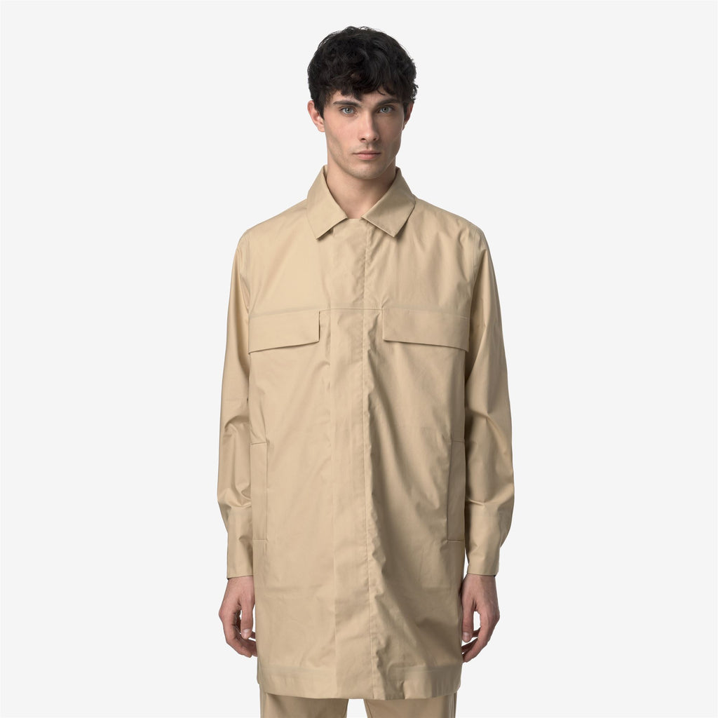 Jackets_MAN_POIR 3L POPLIN_3/4 Length_Beige Rope - BEIGE LT - Commercial 4